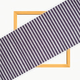 White Blue Stripe Cotton Handloom Fabric