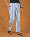 White-Blue-Stripe-Cotton-Handloom-Men-Pant