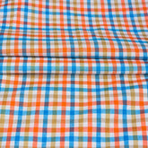 Yellow Peach and Green Floral Cotton Fabric