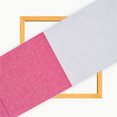 White Pink Stripe Cotton Handloom Fabric