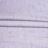 White Red and Blue Texture Cotton Handloom Fabric