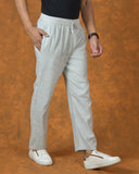WHITE SOLID COTTON HANDLOOM MEN PANT-15003