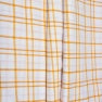 White Yellow Triple Line Checks Cotton Handloom Fabric