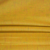 Yellow Blue Texture Cotton Handloom Fabric