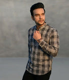 Checked Thread Work Pathani Cotton Kurta
