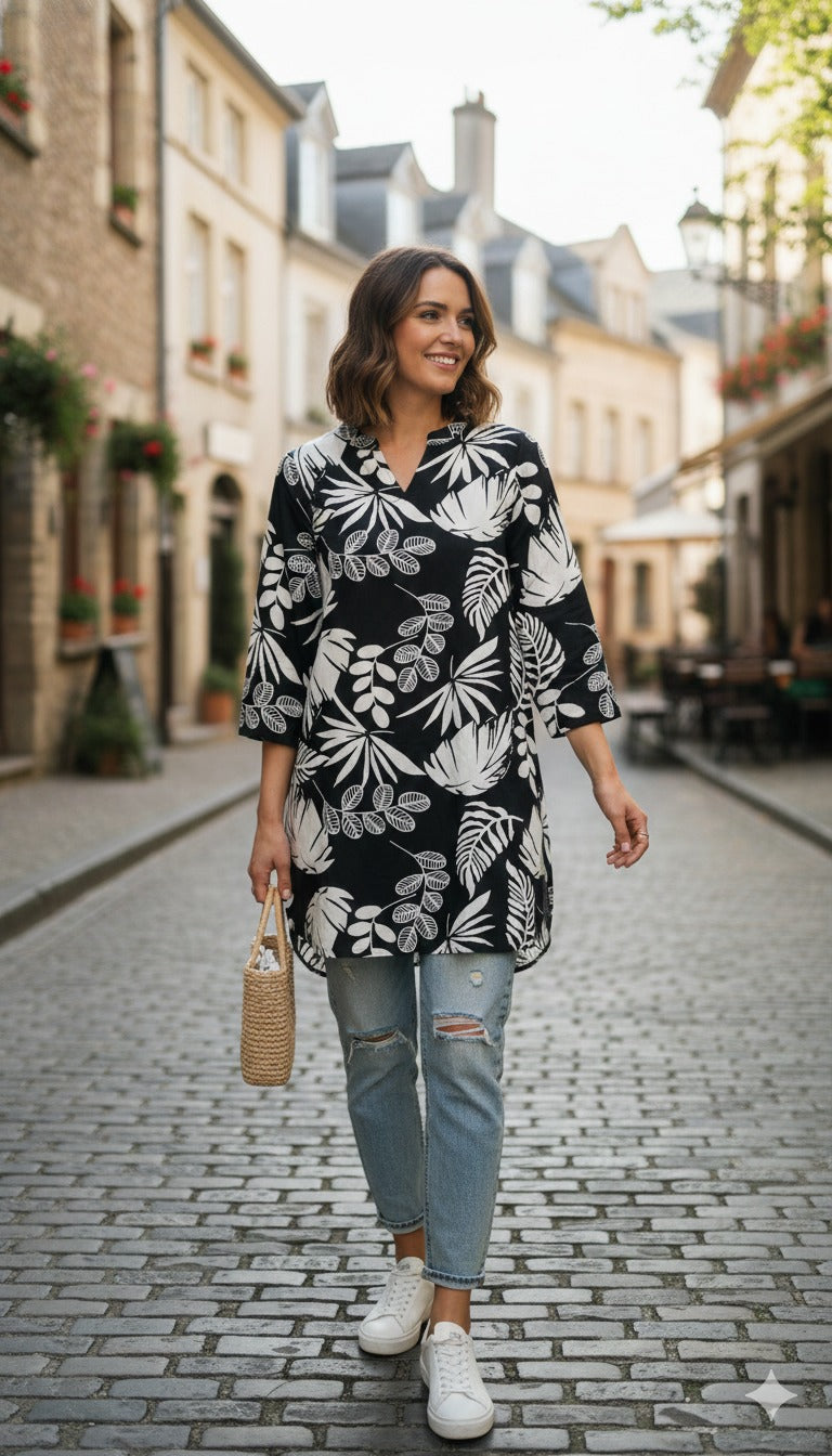 WOMEN FLORAL TOP (06061)