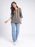 Women Striped Cotton Top