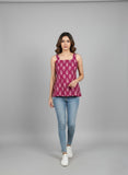 PRINTED SHORT TOP