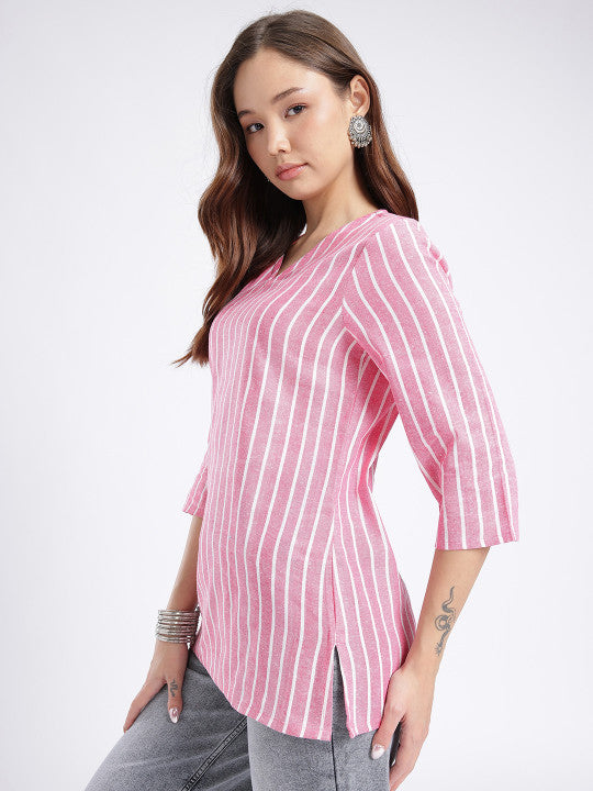 Women Striped Cotton Top