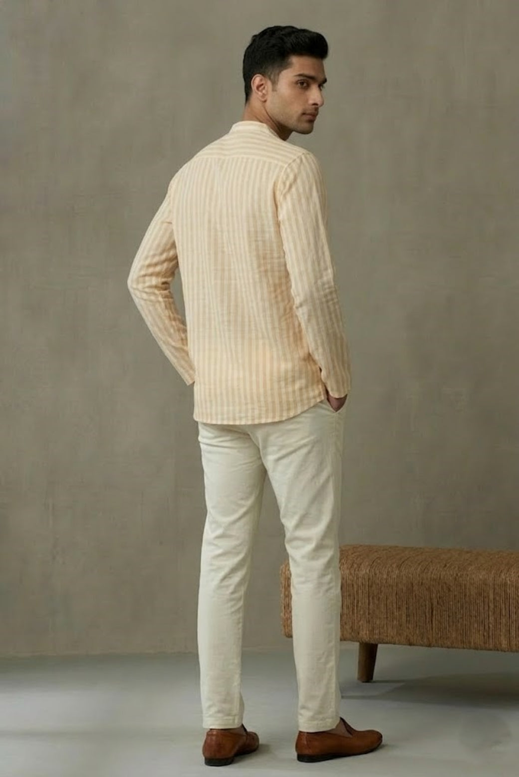 Men Yellow Kurta