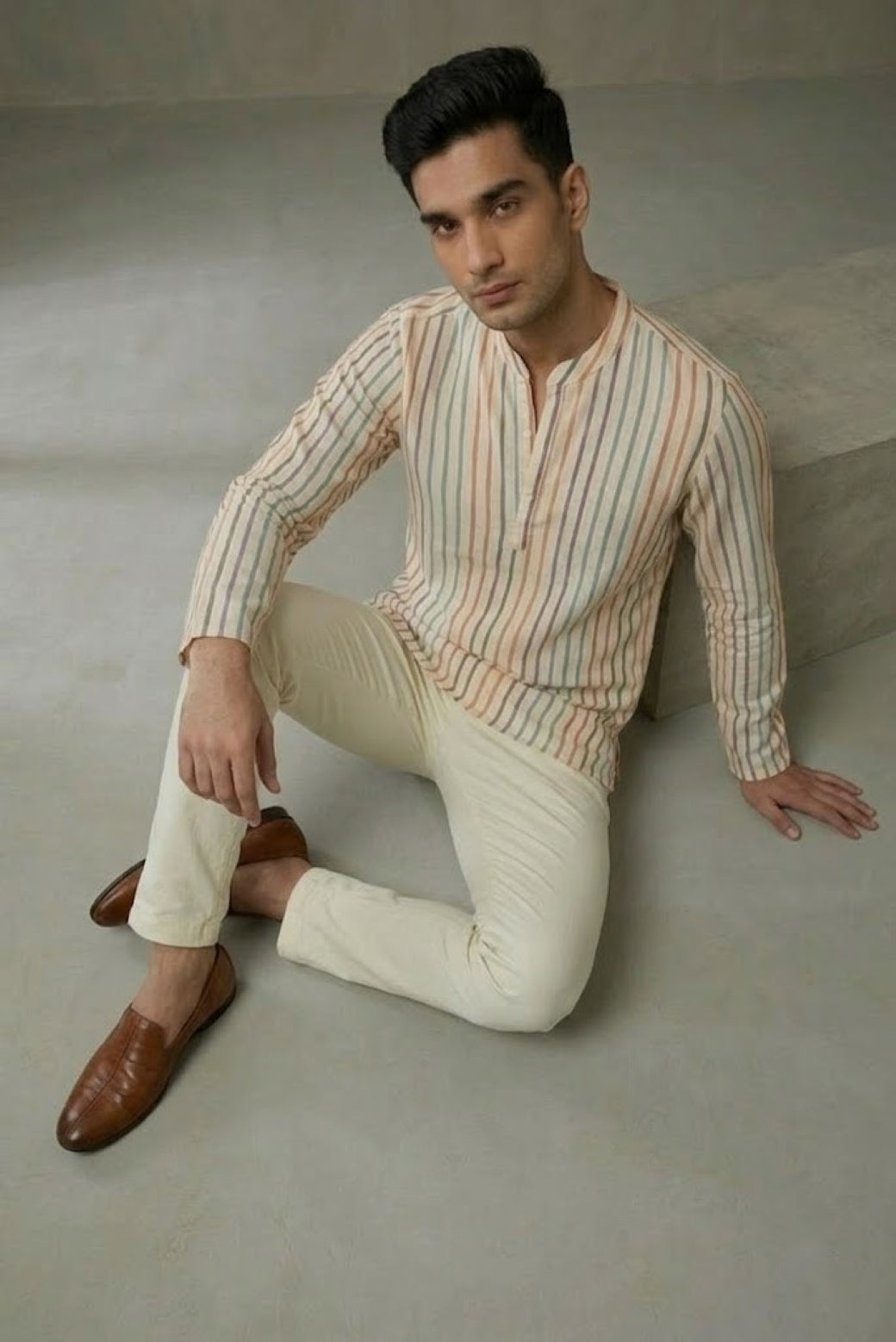 Men Multicoloured Kurta