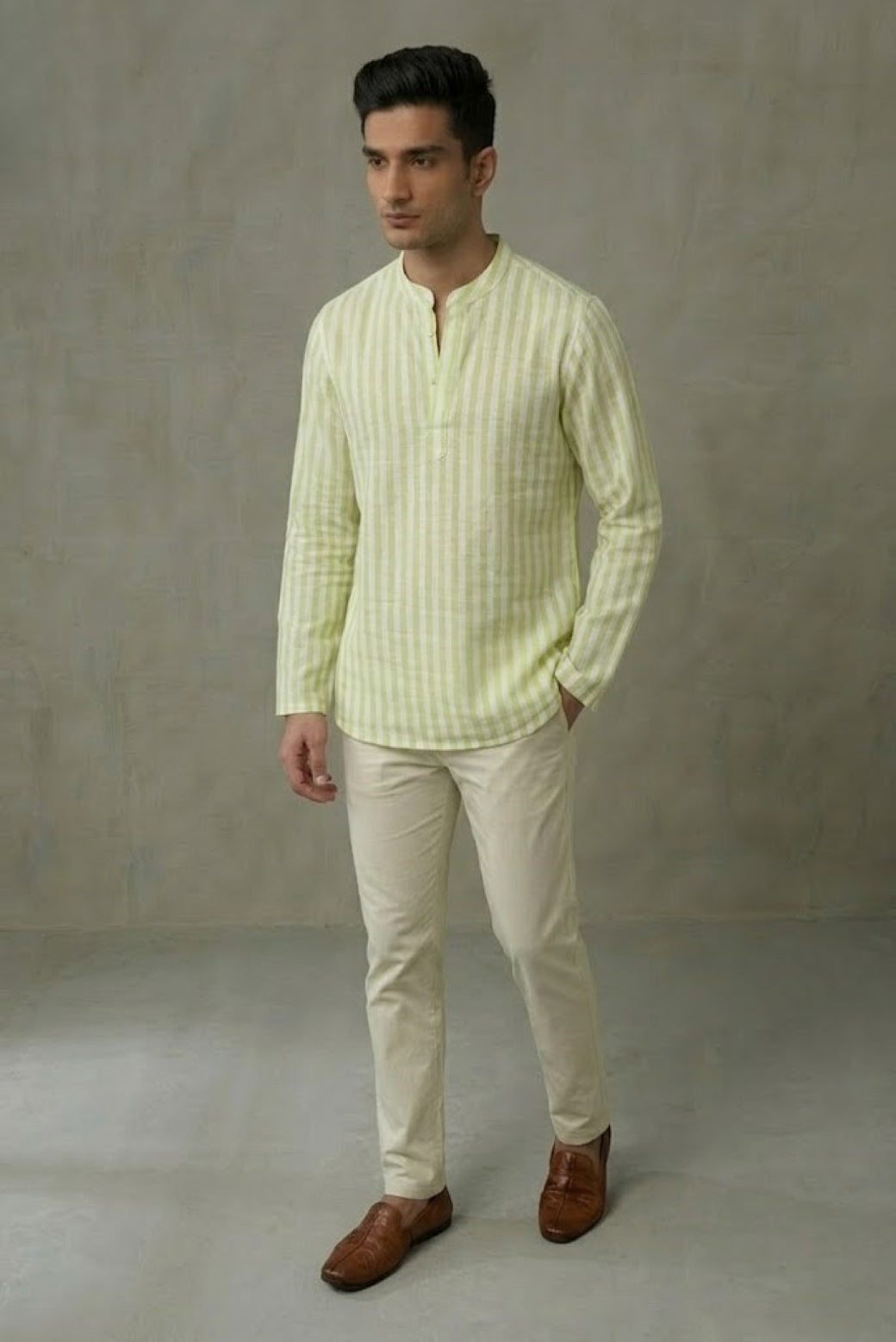 Men Yellow Kurta