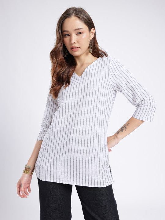 Women Striped Cotton Top