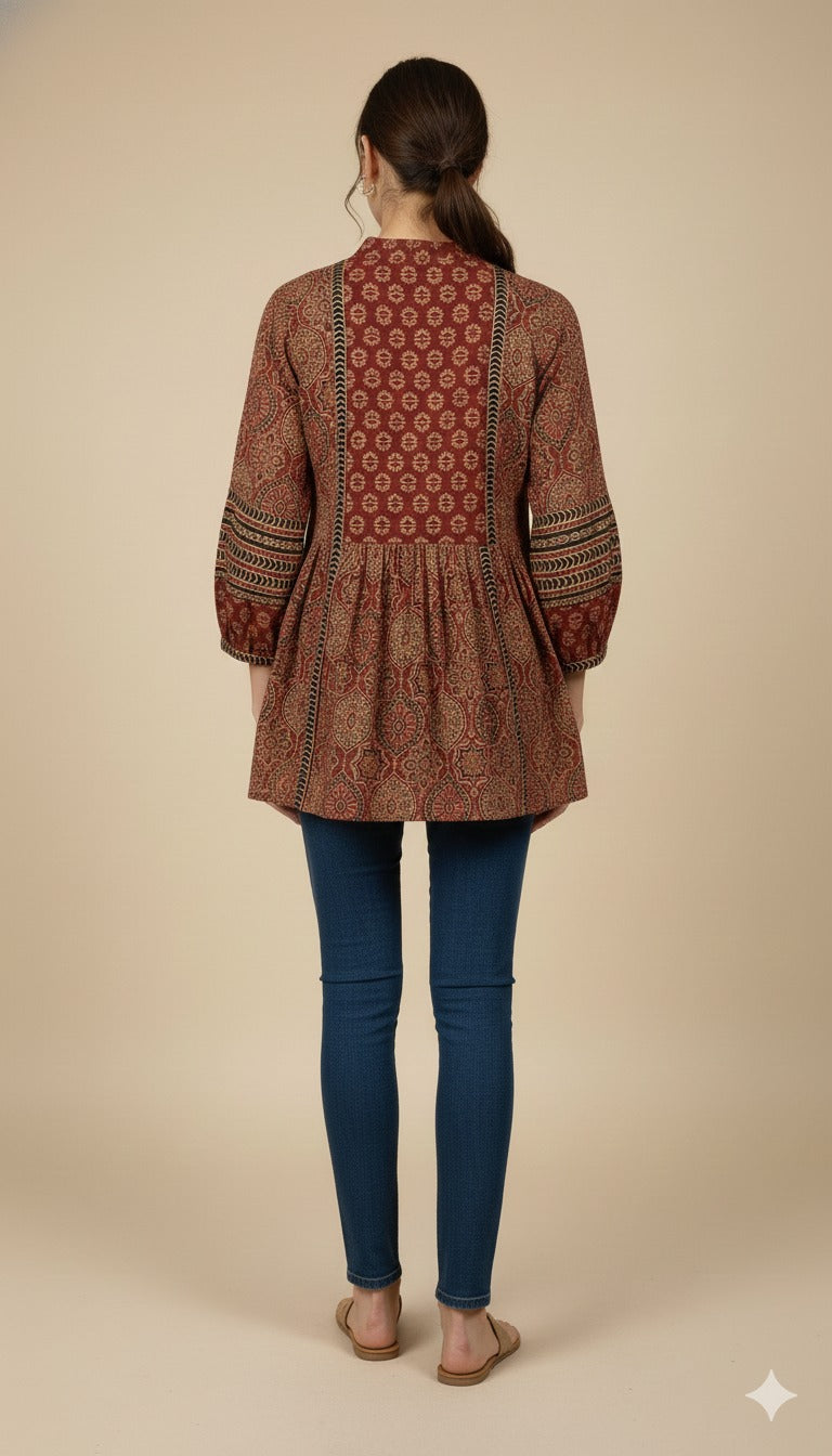 WOMEN FLORAL TOP (06063)