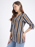 Women Striped Cotton Top