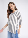 Women Striped Cotton Top