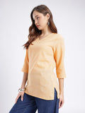 women Cotton Top Peach color