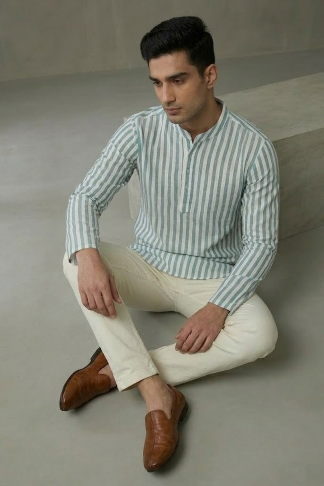 Men Blue Kurta