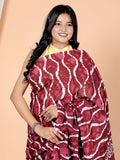 Bagru Block Print Cotton mulmul Sarees With Running Red Printed Saree  HS-5026