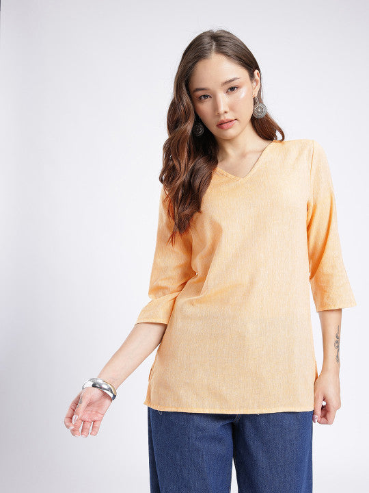 women Cotton Top Peach color