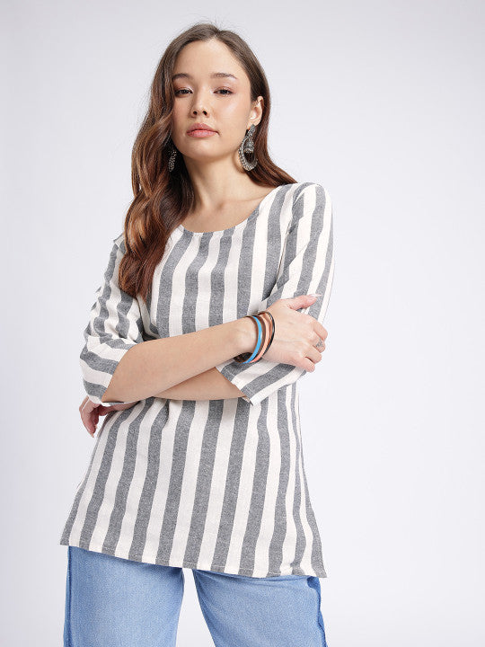Women Striped Cotton Top