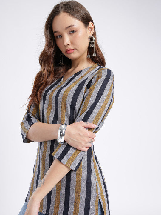 Women Striped Cotton Top