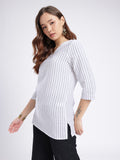 Women Striped Cotton Top