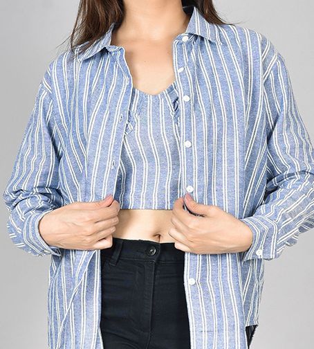 WOMEN STYLES TOP BLUE