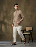 Men Brown Kurta