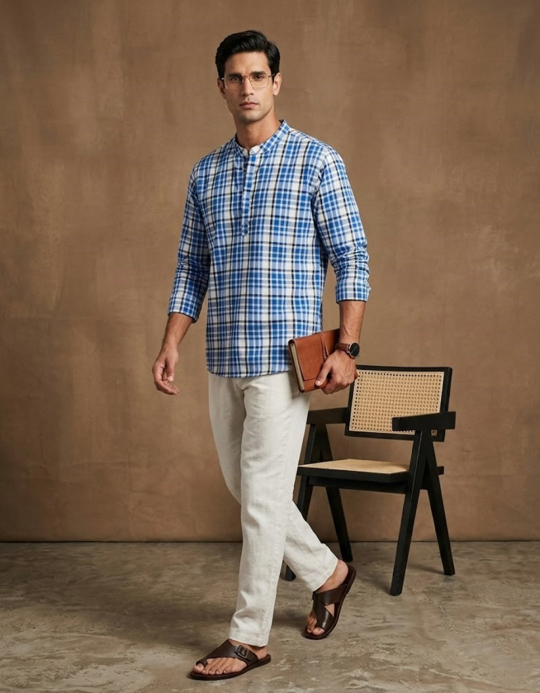 Men's Blue Kurta