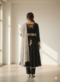 WOMEN KURTA SET BLACK COLOR