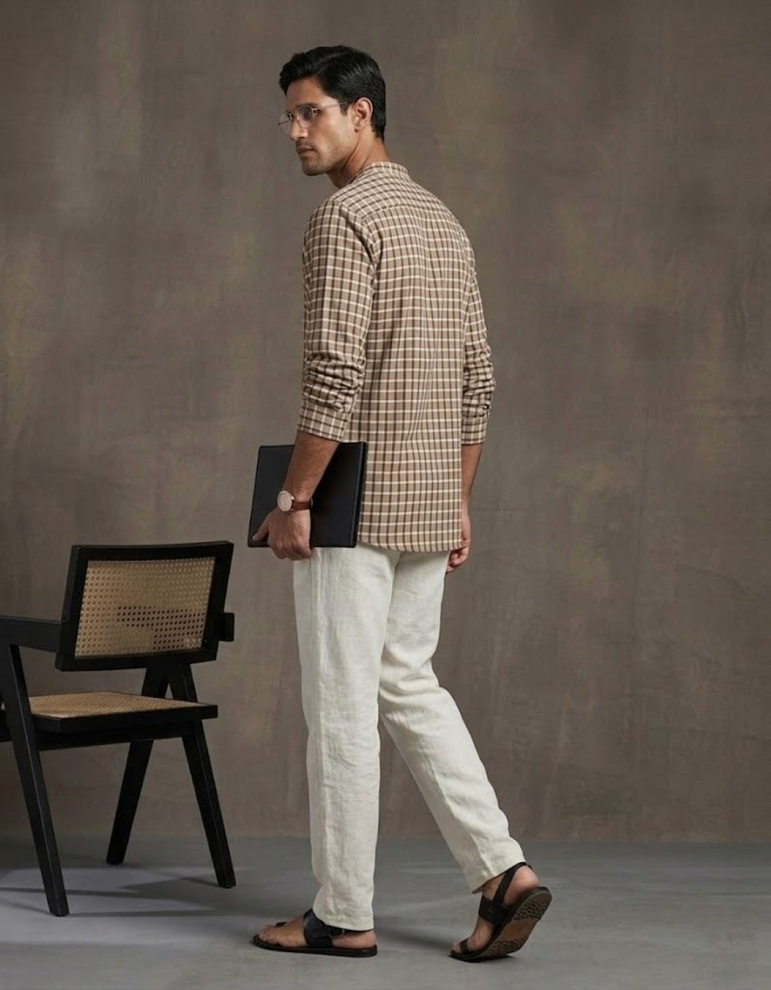 Men's Brown Kurta