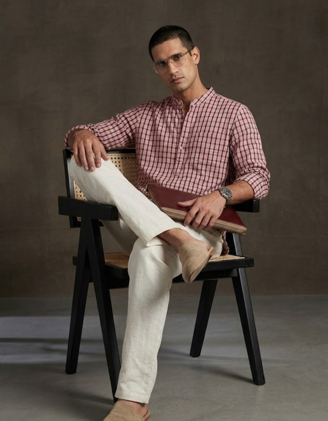 Men's Pink Kurta