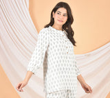 Women White haunted printed Top