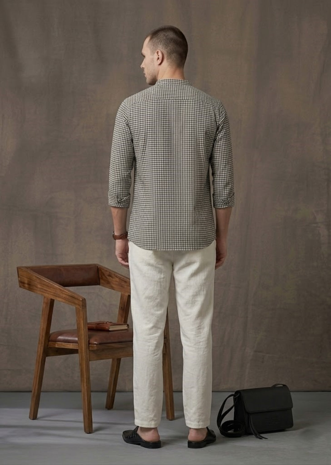 Men Black Kurta