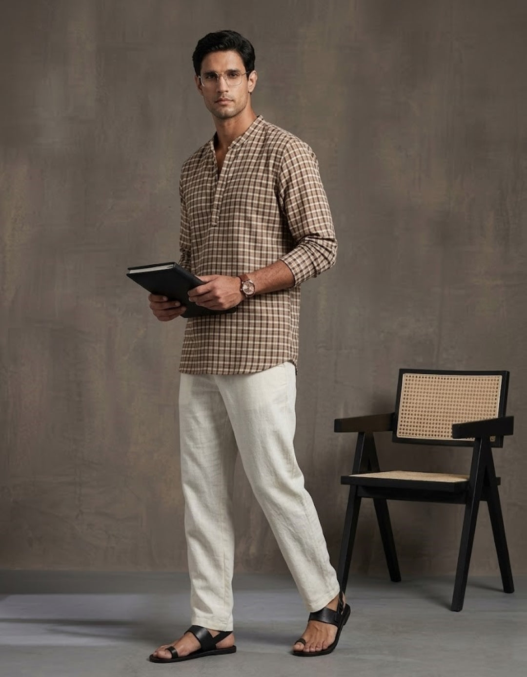 Men's Brown Kurta