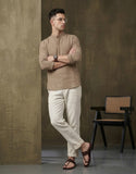 Men Brown Kurta