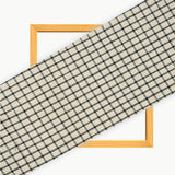 Black White Stripe Cotton Handloom Fabric