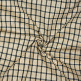 Black White Stripe Cotton Handloom Fabric