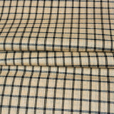 Black White Stripe Cotton Handloom Fabric
