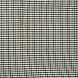 Beige Black Small Checks Cotton Handloom Fabric