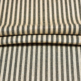 Beige Black Stripe Cotton Handloom Fabric