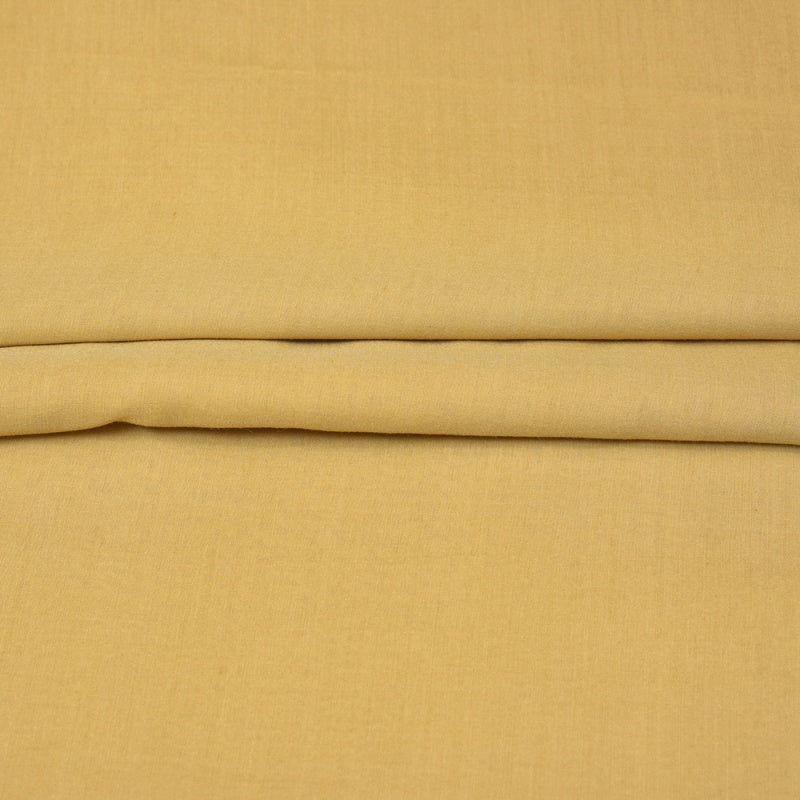 Beige Solid Rayon Fabric