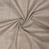 Beige White Texture Cotton Handloom Fabric
