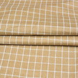 Beige White Twill Cotton Handloom Fabric