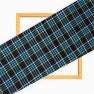 Black Blue and White Twill Cotton Handloom Fabric
