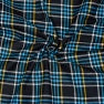 Black Blue and White Twill Cotton Handloom Fabric