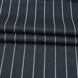 Black White Stripe Handloom Cotton Fabric