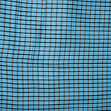 Blue Black Checks Cotton Handloom Fabric