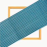 Blue Black Small Checks Cotton Handloom Fabric